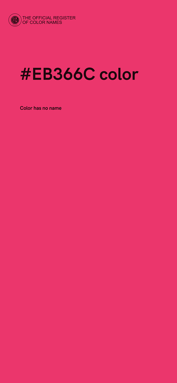 #EB366C color image