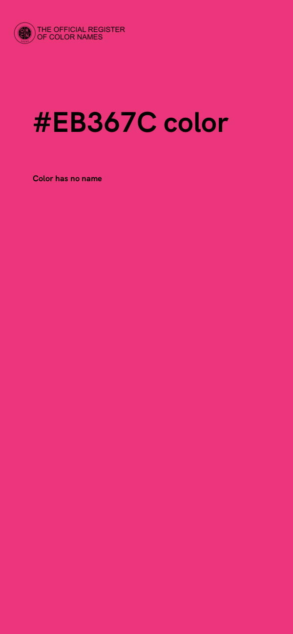 #EB367C color image