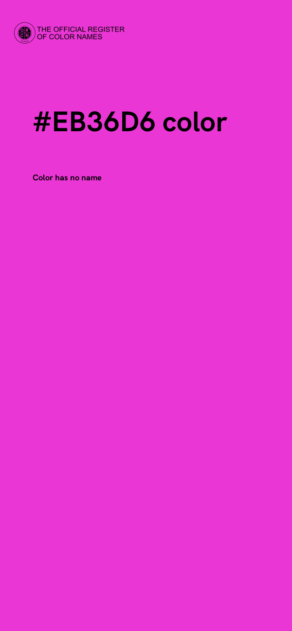 #EB36D6 color image
