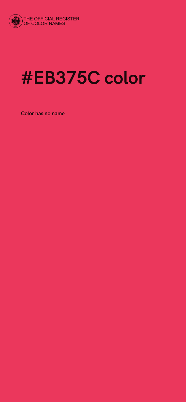 #EB375C color image