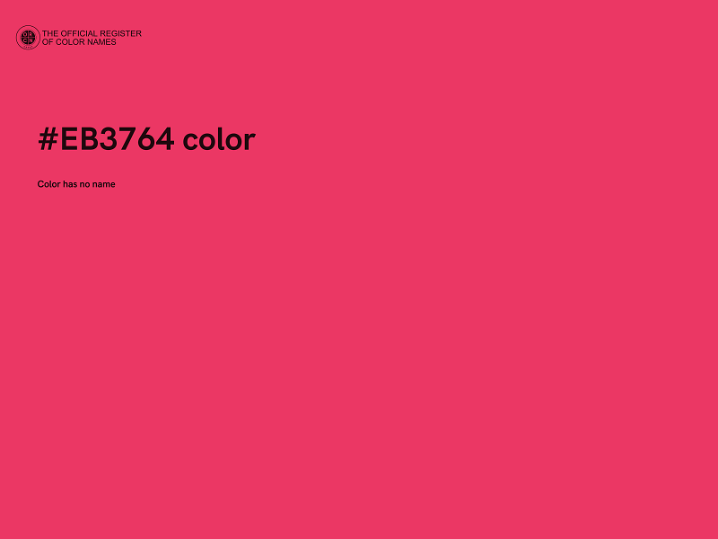 #EB3764 color image