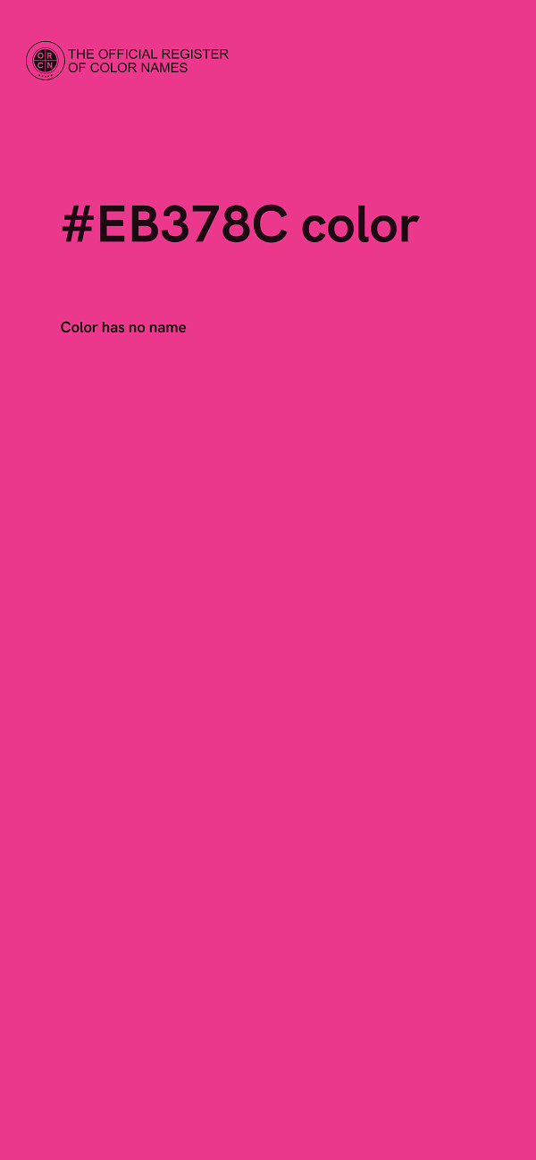 #EB378C color image