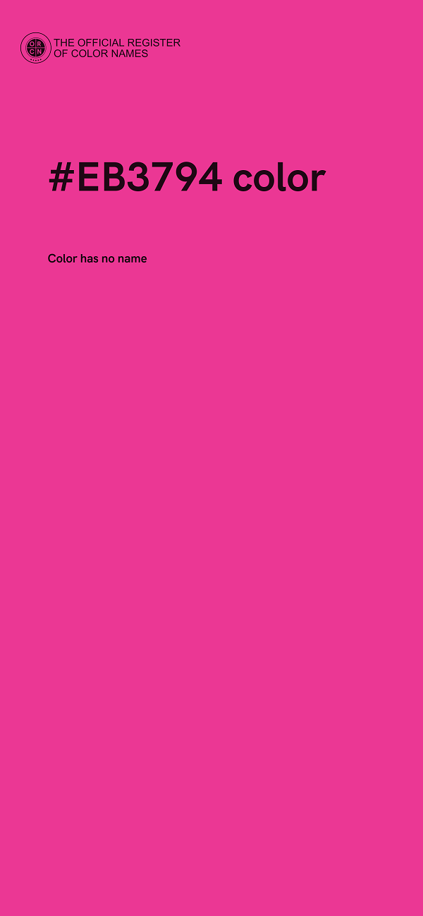 #EB3794 color image