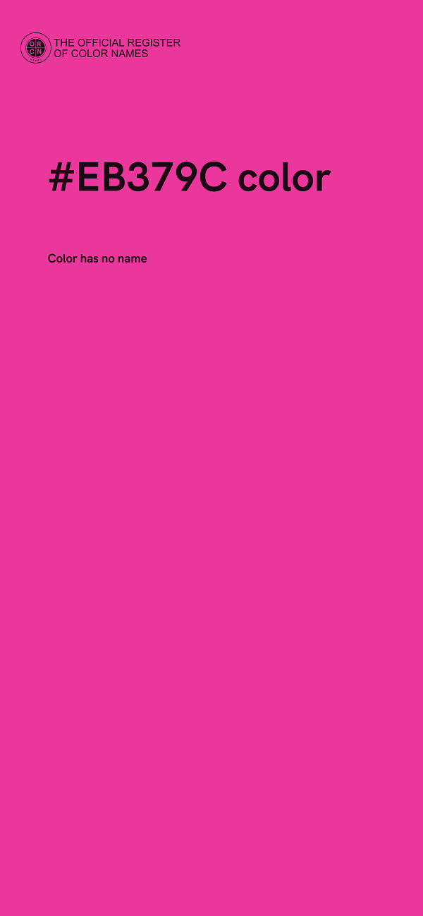 #EB379C color image