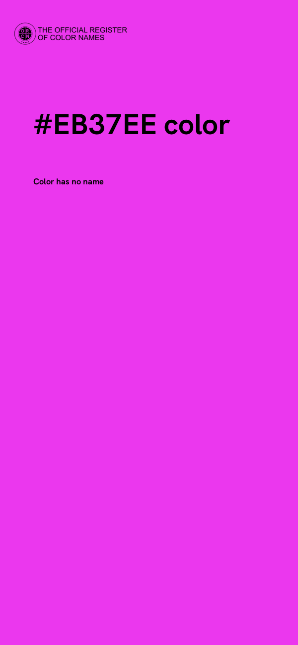 #EB37EE color image