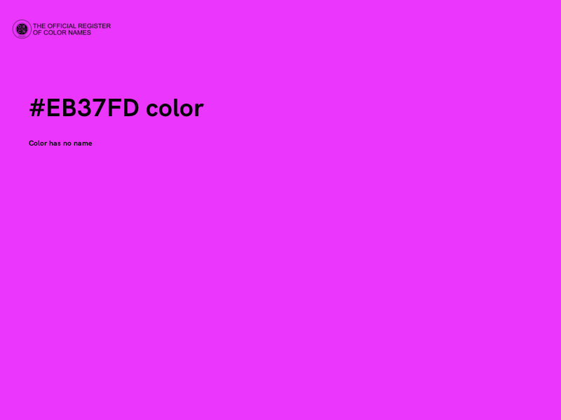 #EB37FD color image