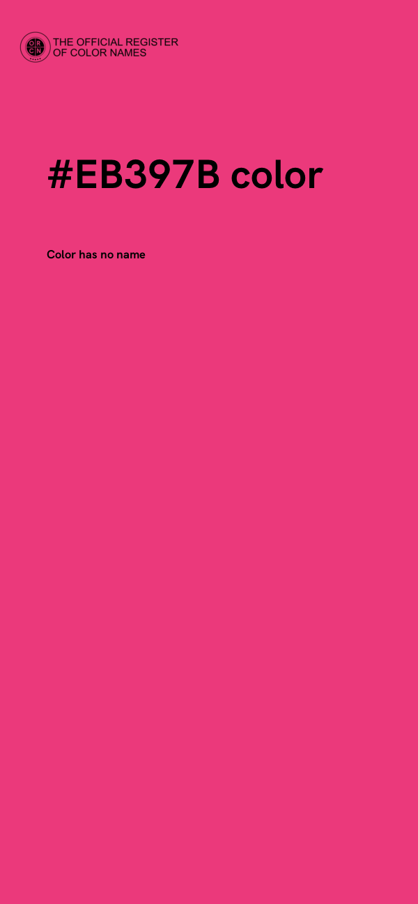 #EB397B color image