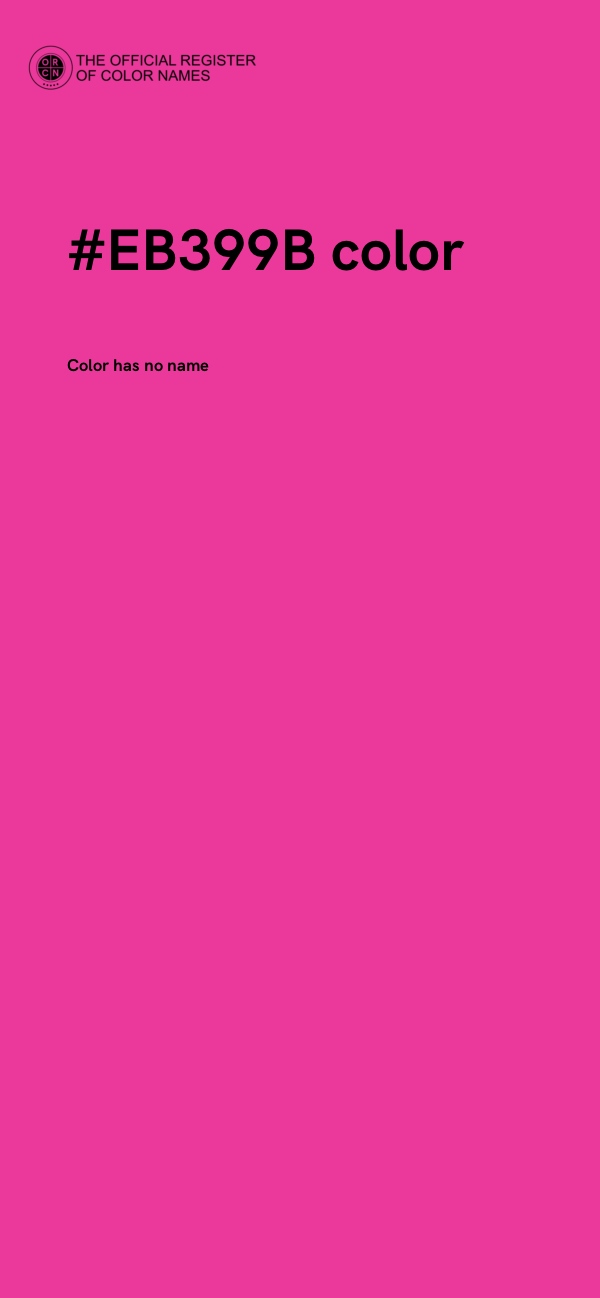 #EB399B color image
