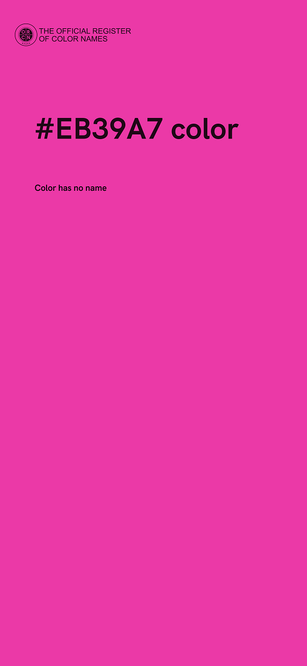 #EB39A7 color image