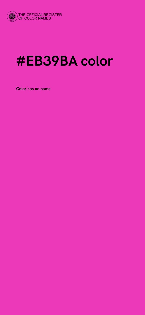 #EB39BA color image