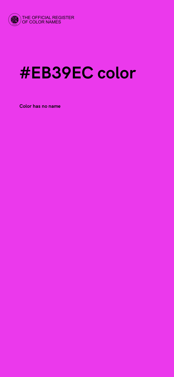 #EB39EC color image