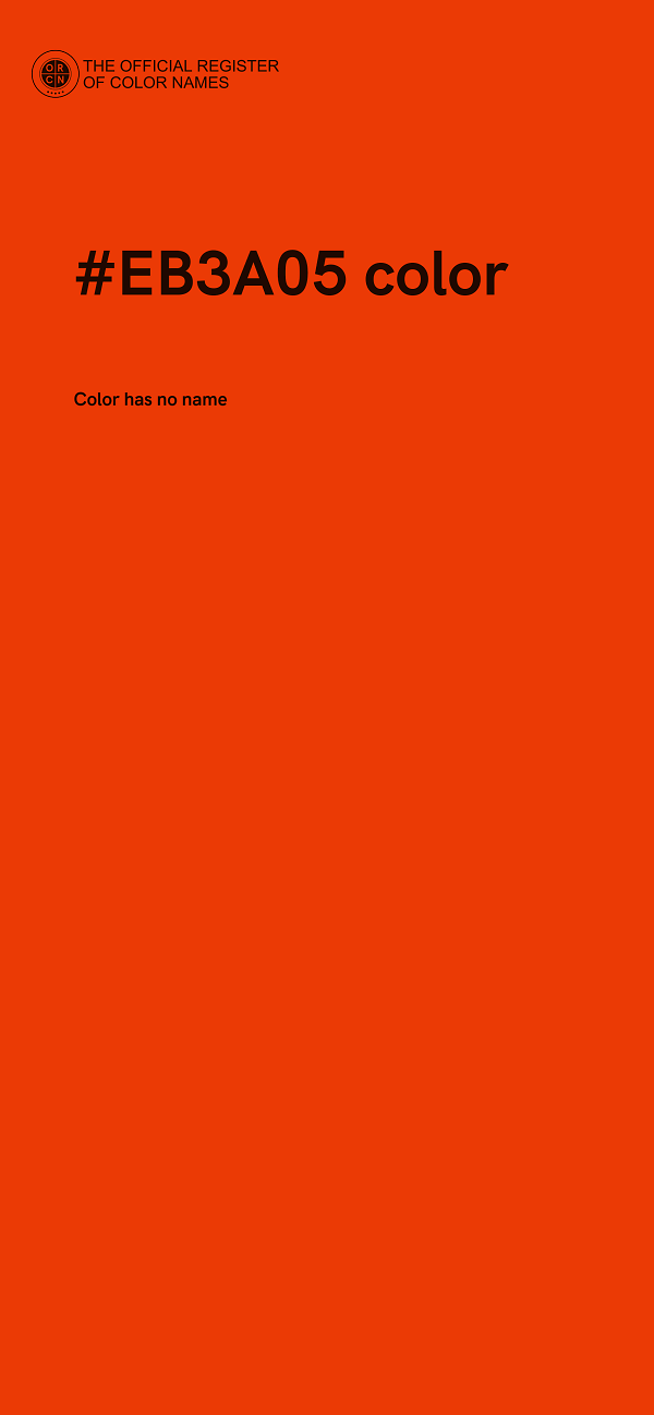 #EB3A05 color image