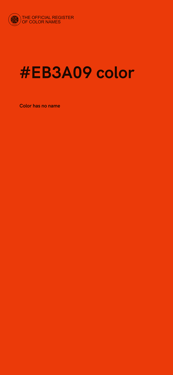 #EB3A09 color image