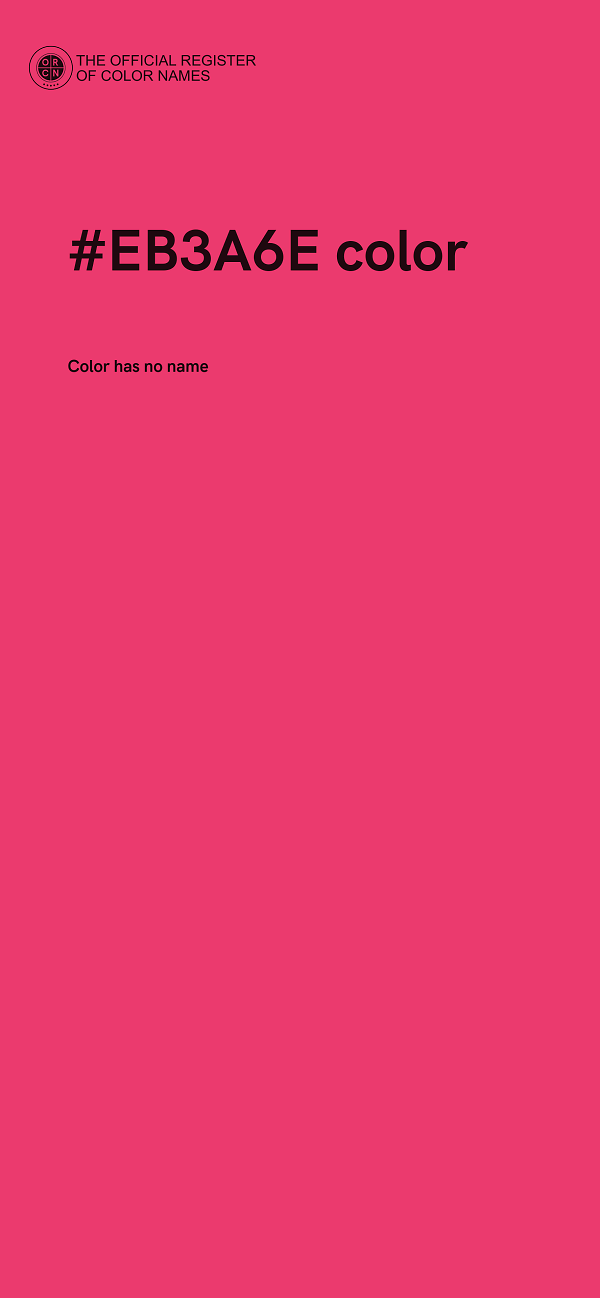 #EB3A6E color image