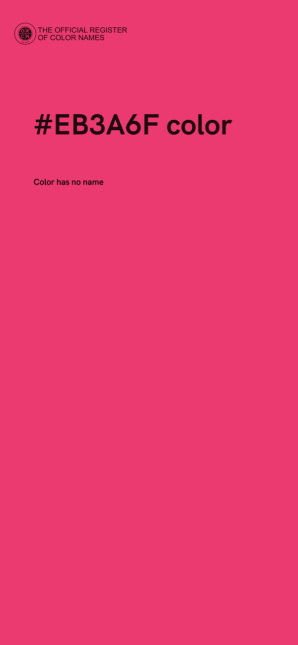 #EB3A6F color image