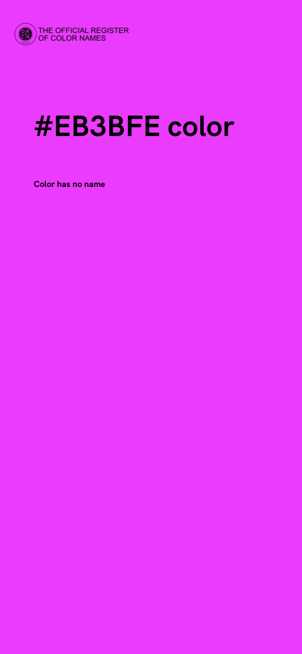 #EB3BFE color image