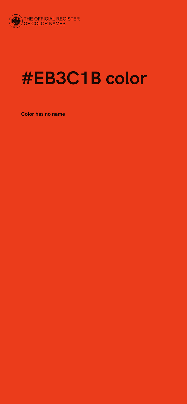 #EB3C1B color image