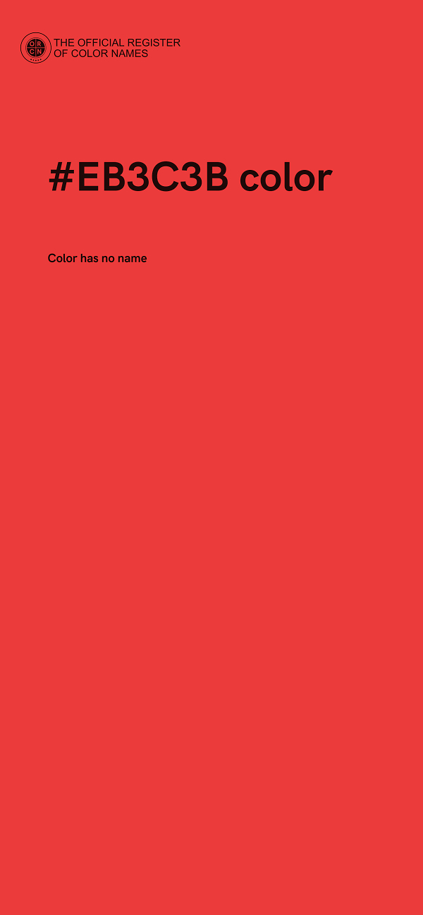 #EB3C3B color image