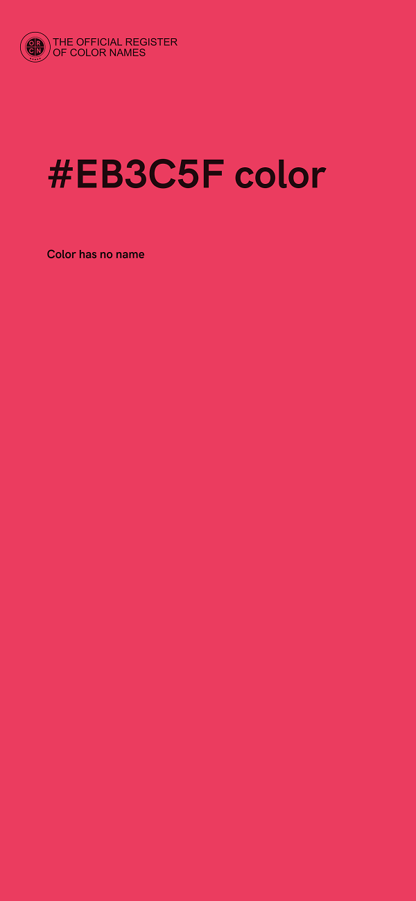 #EB3C5F color image