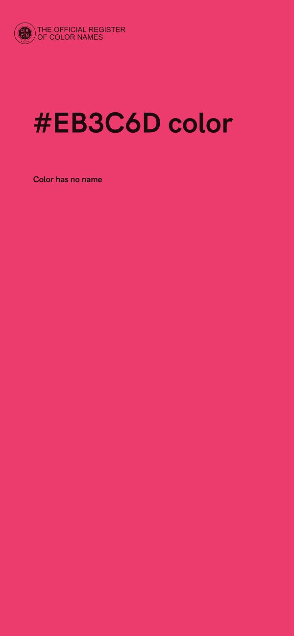 #EB3C6D color image