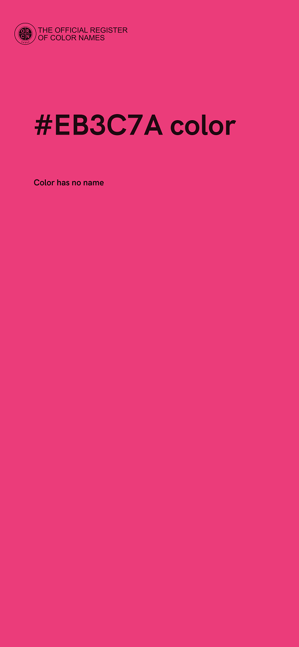 #EB3C7A color image