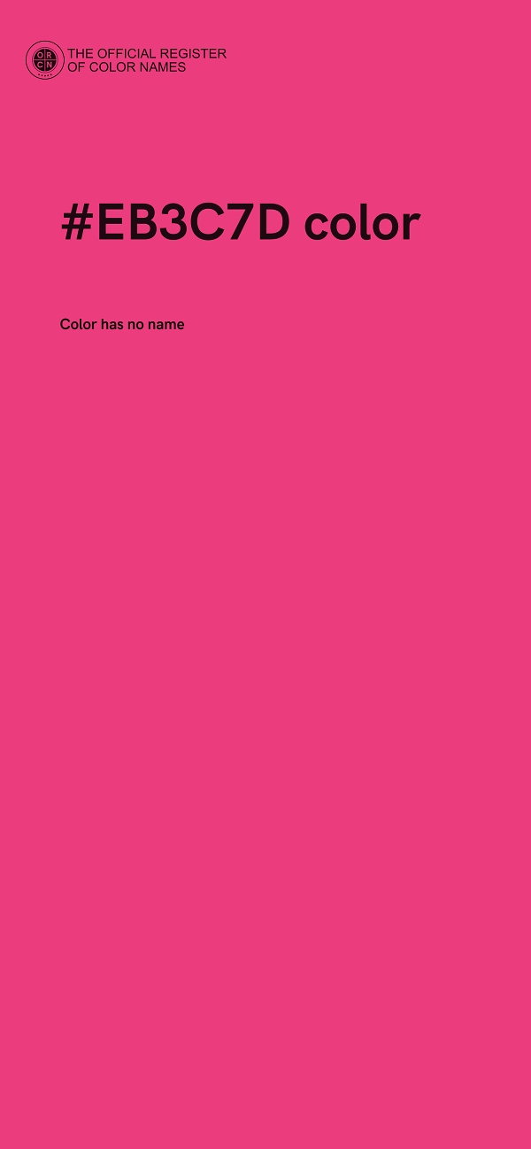 #EB3C7D color image