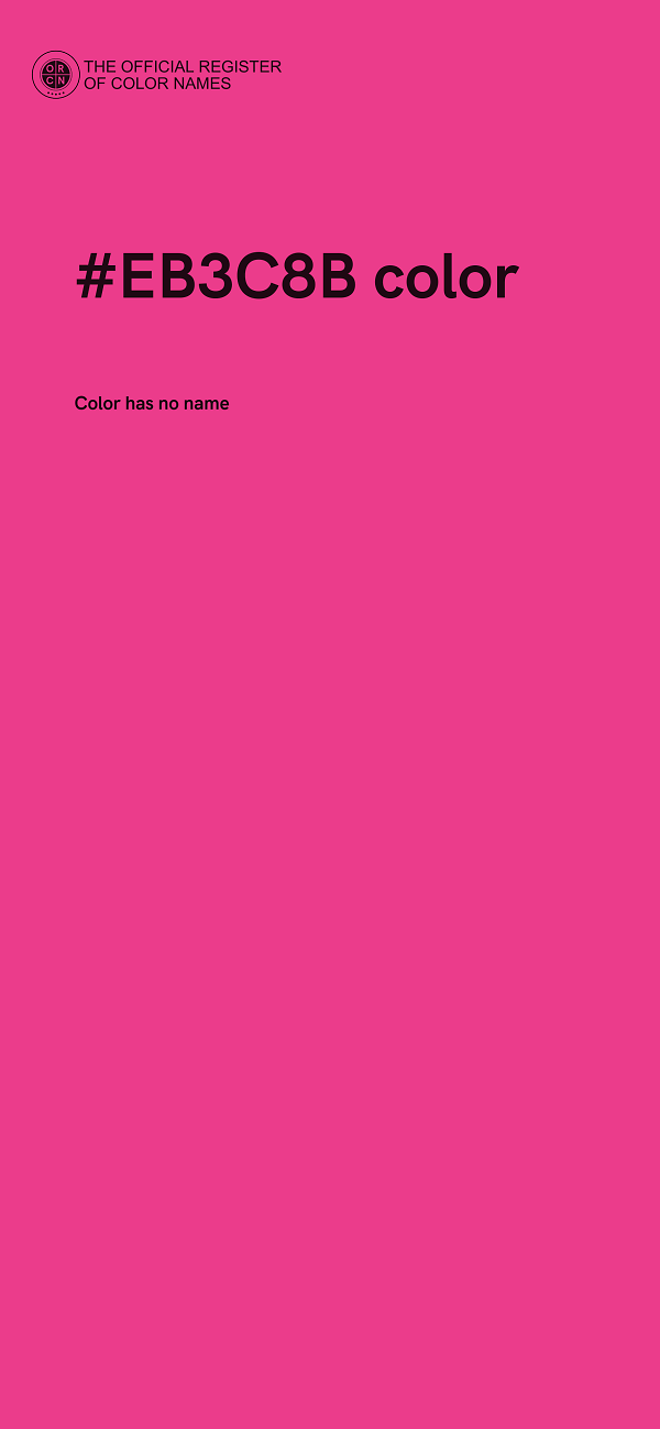 #EB3C8B color image