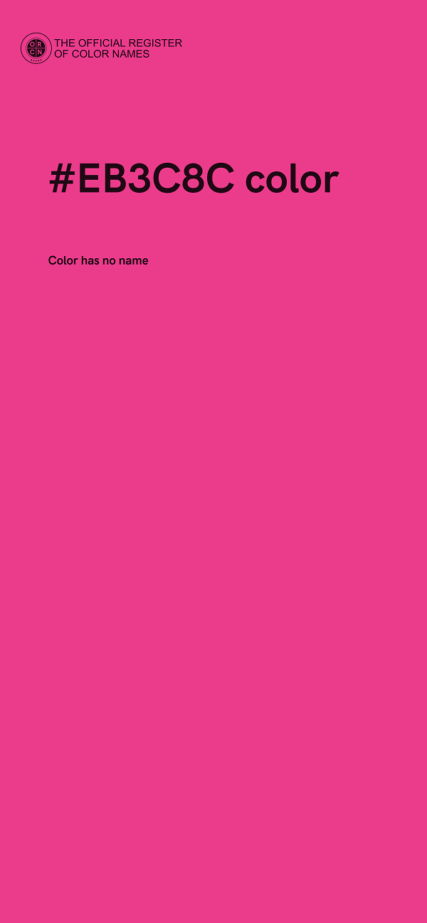 #EB3C8C color image