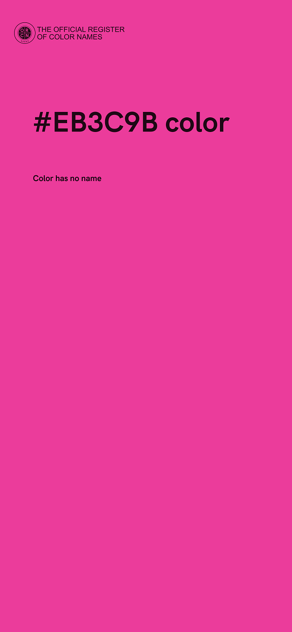 #EB3C9B color image