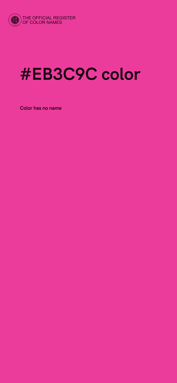 #EB3C9C color image