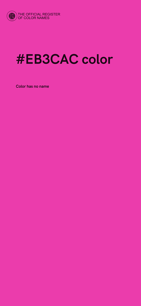#EB3CAC color image