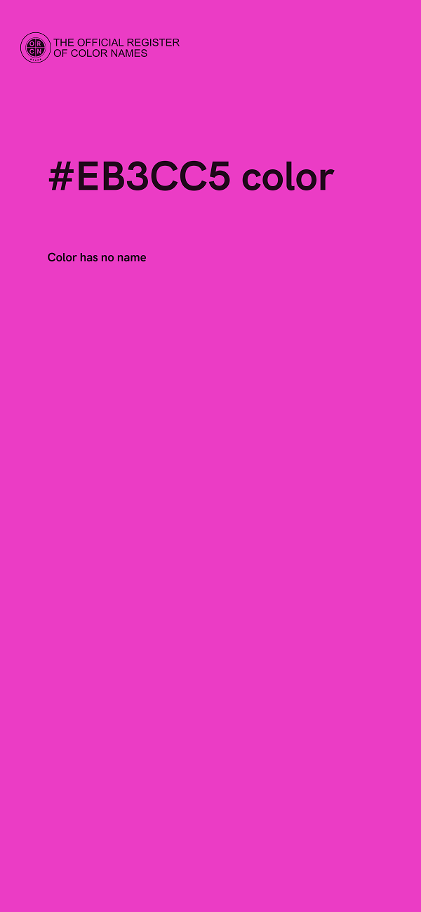 #EB3CC5 color image