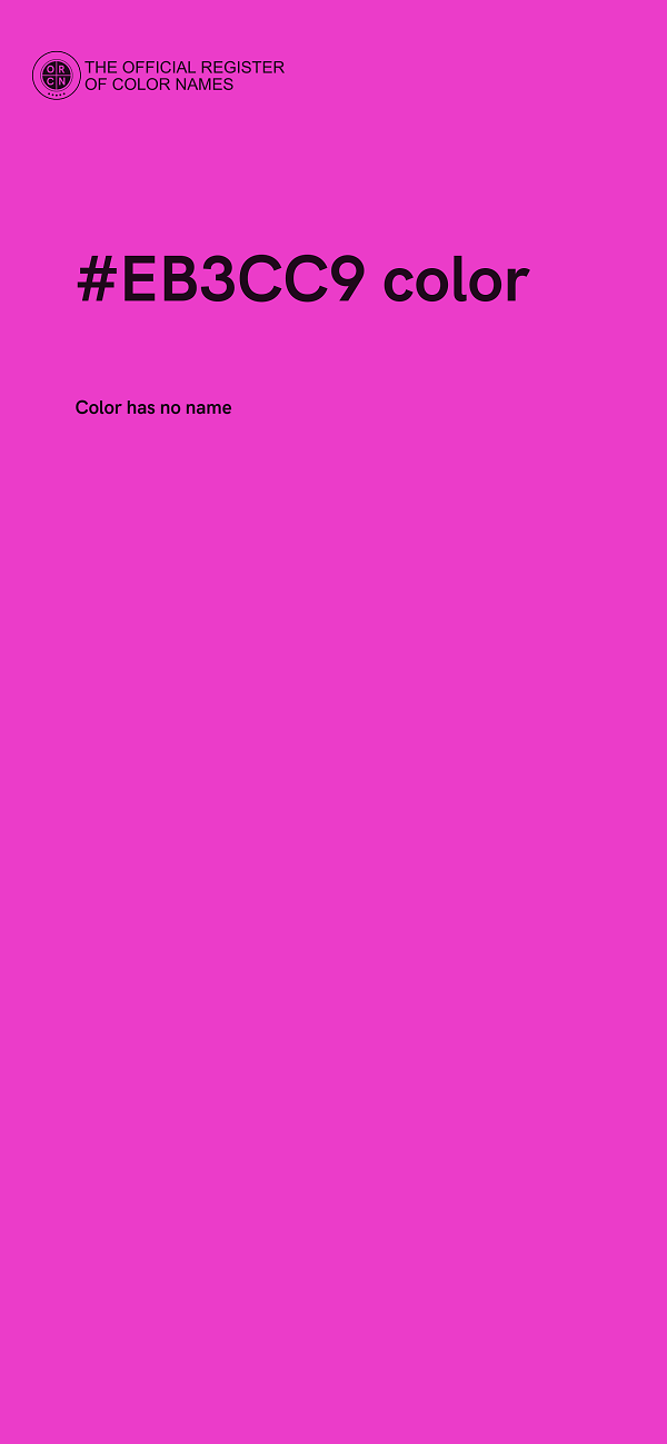 #EB3CC9 color image