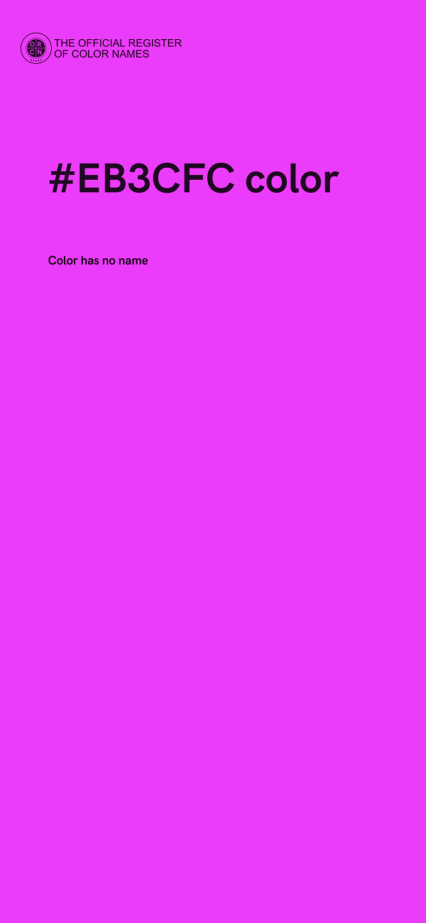 #EB3CFC color image
