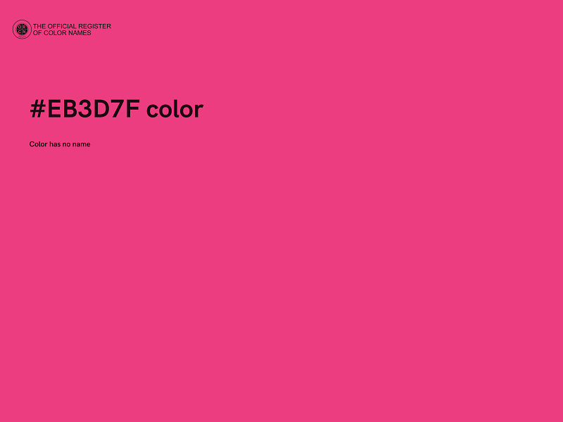 #EB3D7F color image