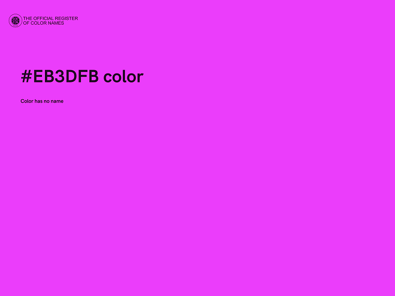 #EB3DFB color image