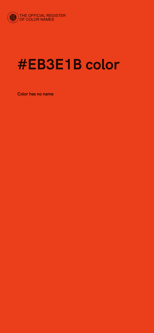 #EB3E1B color image