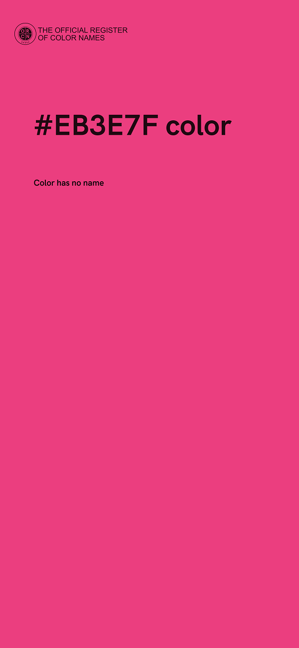 #EB3E7F color image