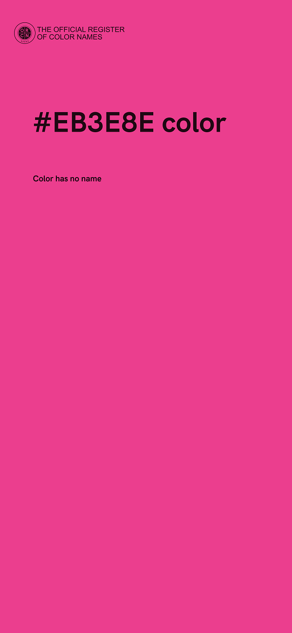 #EB3E8E color image