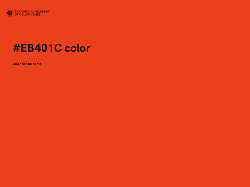 #EB401C color image
