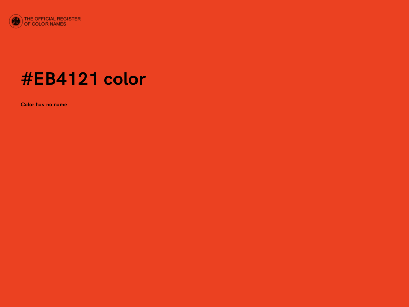 #EB4121 color image
