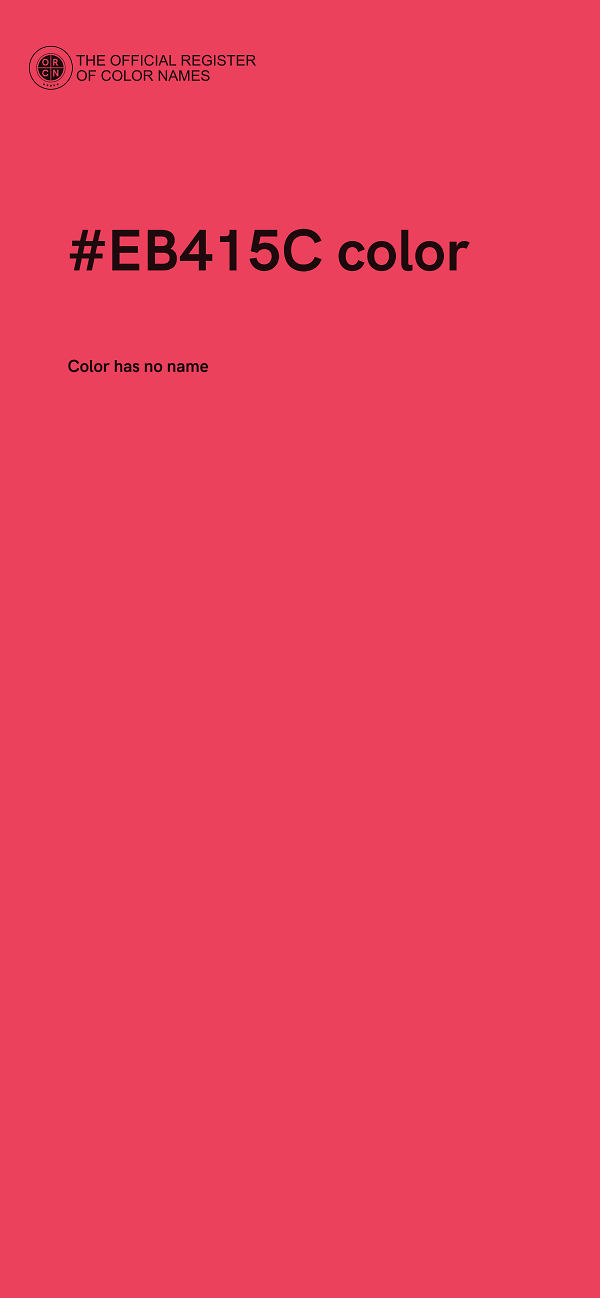 #EB415C color image