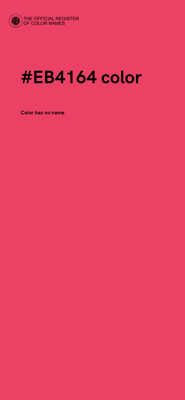 #EB4164 color image