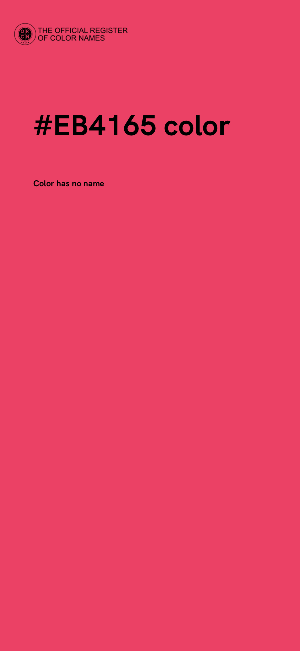 #EB4165 color image