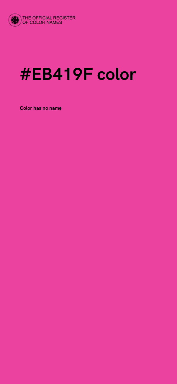 #EB419F color image