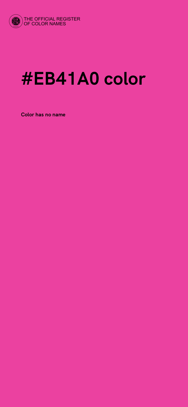 #EB41A0 color image