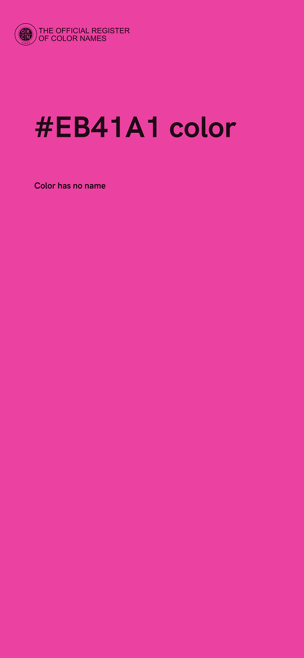 #EB41A1 color image