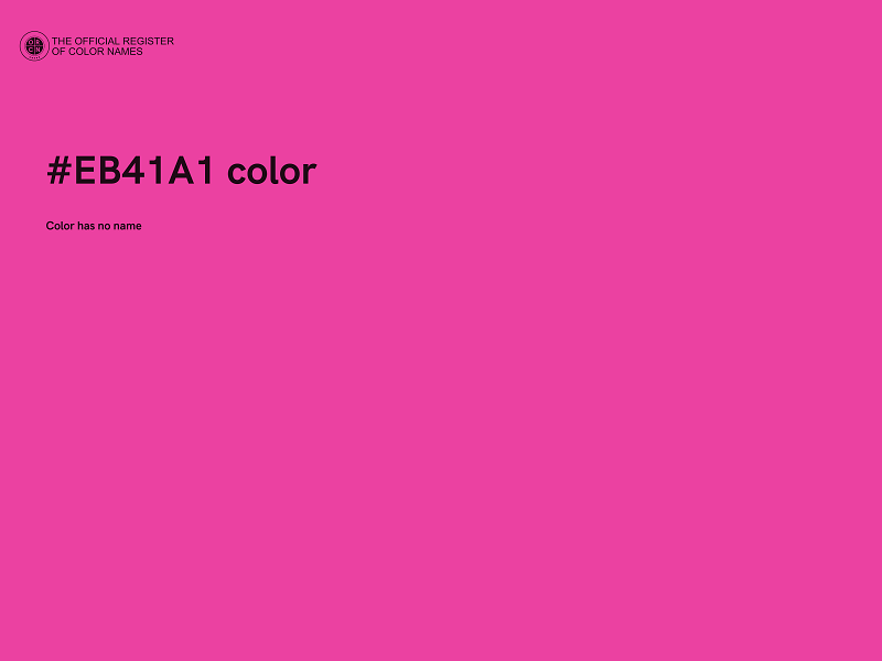 #EB41A1 color image
