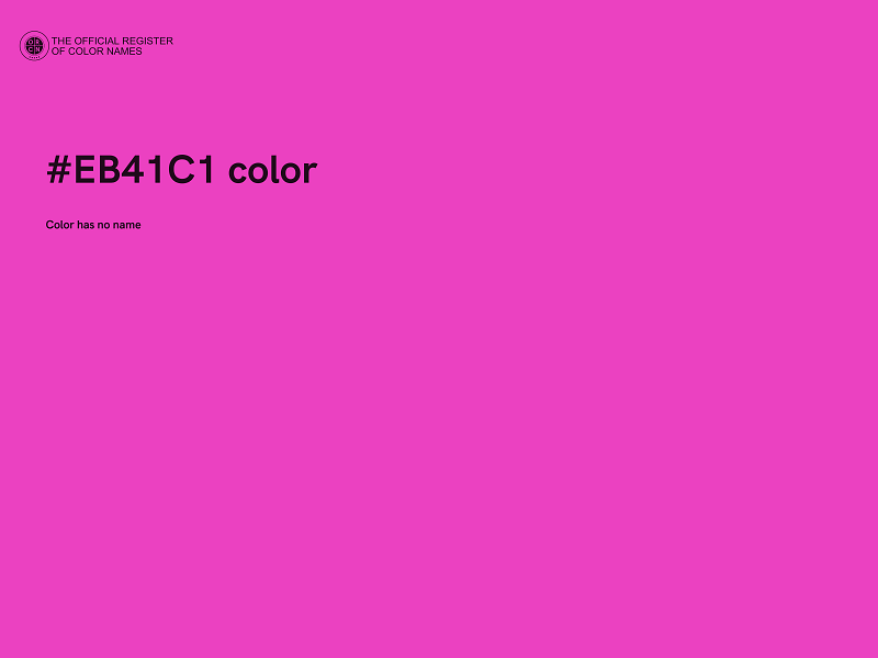 #EB41C1 color image