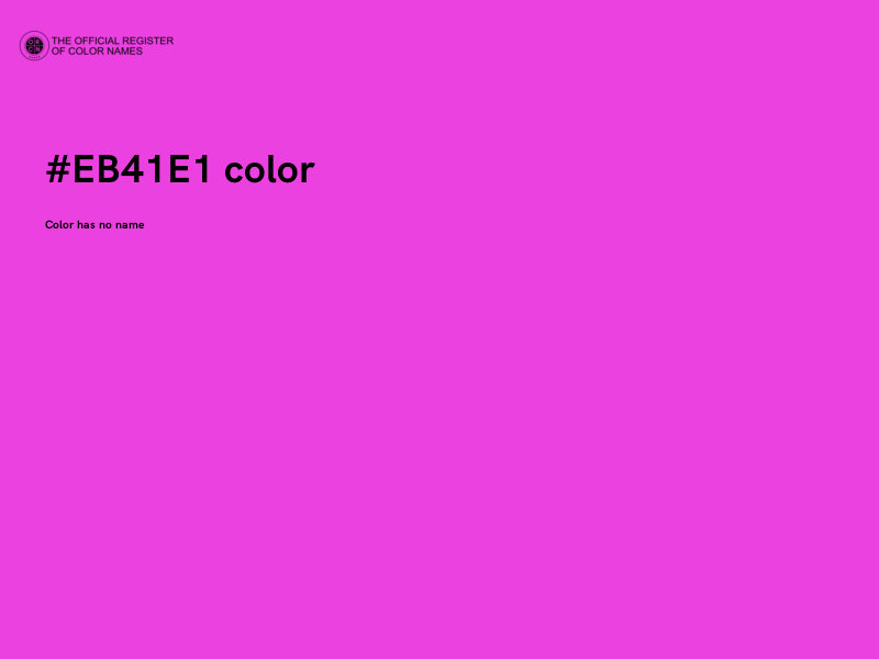 #EB41E1 color image